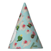 Cute Fiesta Llama en Cactus Birthday Feesthoedjes (Rechts)