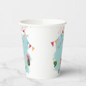 Cute Fiesta Llama en Cactus Birthday Papieren Bekers (Links)