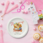 Cute Fiesta Nacho Average Baby Shower Aangepast Papieren Bordje (Feest)