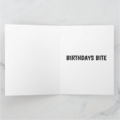 CUTE FILLE 'BIRTHDAY BITE' CARTE FUNNY (Intérieur)