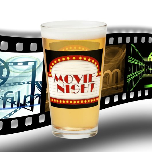 Cute film pop-corn nuit boire du verre