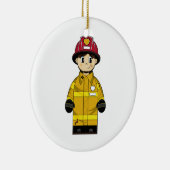 Cute Firefighter Ornament (Rechts)