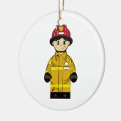 Cute Firefighter Ornament (Links)