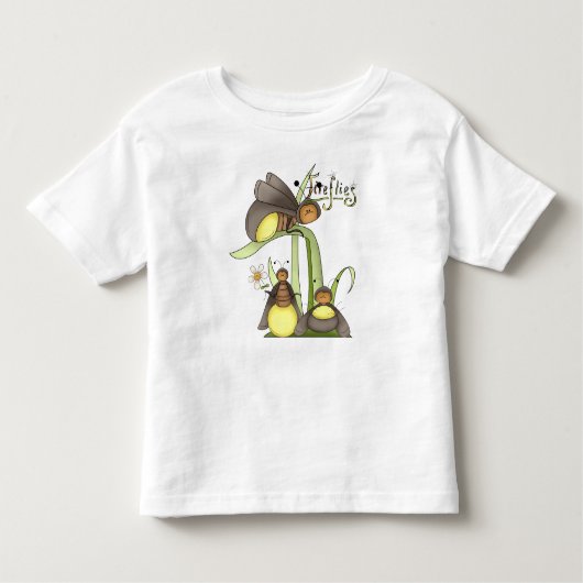 Cute Firefly Bugs Yellow Lightening Bugs Insect Kinder Shirts (Voorkant)