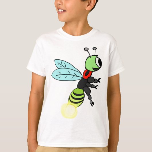 Cute Firefly Flying T-shirt (Voorkant)