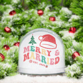 Cute First Christmas Married and Merry Newlyweds  (Noël)