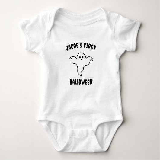 Cute First Halloween Personalized Romper (Voorkant)