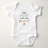 Cute First Moederdag Baby Bodysuit (Voorkant)