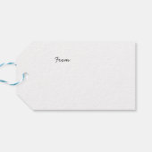 Cute First Moederdag Boho Typography Cadeaulabel (Achterkant Horizontaal)