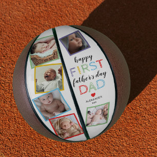 Cute First Vaderdag Photo Basketball Basketbal