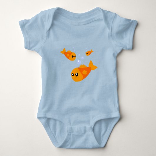 Cute Fish Baby Clothes Romper (Voorkant)