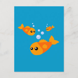 Cute Fish Briefkaart