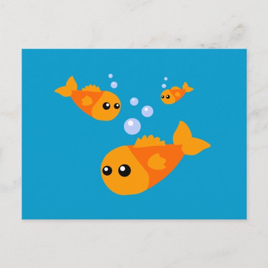 Cute Fish Briefkaart (Voorkant)