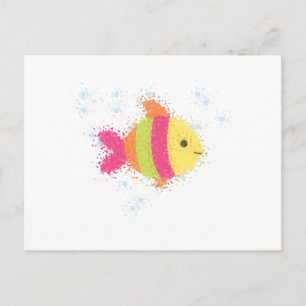 Cute Fish Cartoon Briefkaart