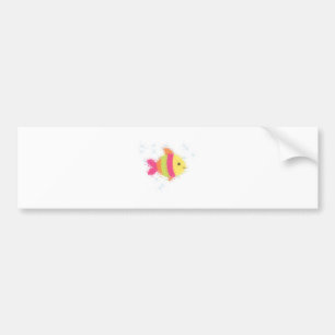 Cute Fish Cartoon Bumpersticker
