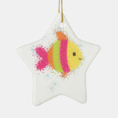 Cute Fish Cartoon Keramisch Ornament (Rechts)