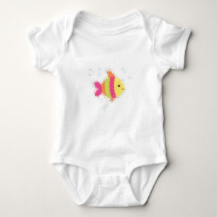 Cute Fish Cartoon Romper