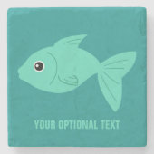 Cute Fish Custom stone onderzetter (Voorkant)