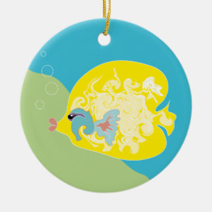Cute Fish is al vertaald naar Nederlands: Schattig Keramisch Ornament