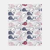 Cute Fish Motifs couvertures en toison (Devant)