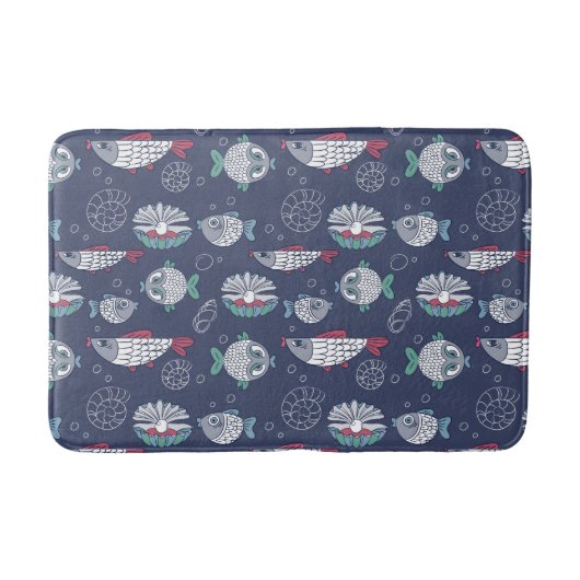 Cute Fish Pattern badmatten (Voorkant)