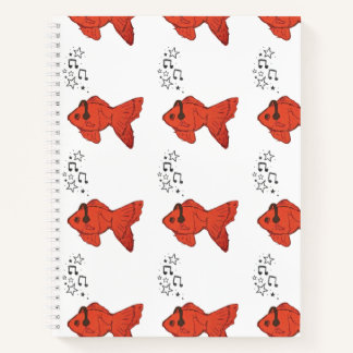 Cute Fish Spiral Notebook Goldfish Journal