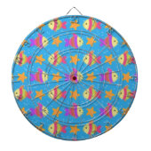 Cute Fish & Starfish Pattern Dartbord (Voorkant)