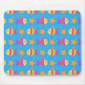 Cute Fish & Starfish Pattern Muismat (Voorkant)