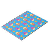 Cute Fish & Starfish Pattern Notitieboek (Linkerzijde)