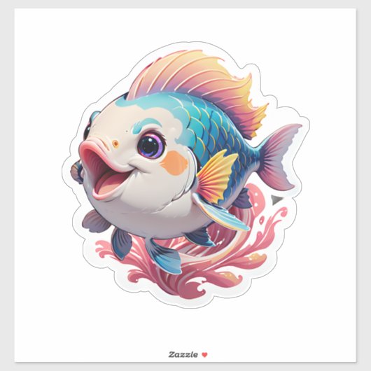 Cute Fish Sticker (Vel)