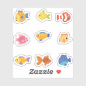 Cute Fish Stickers (Vel)