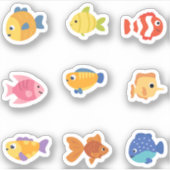Cute Fish Stickers (Voorkant)