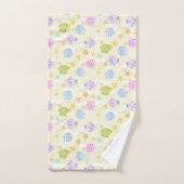 Cute Fishes Pastel Jaune (Serviette à main)
