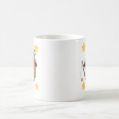 Cute Fishing Coconut with Conical Hat Cartoon Mug (Centre)