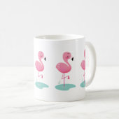 Cute Flamant rose rose Mug (Devant droit)