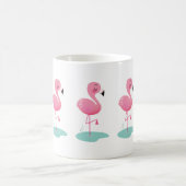 Cute Flamant rose rose Mug (Centre)