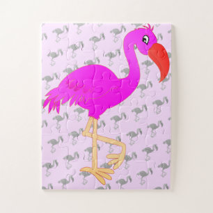 Cute Flamingo - Happy - Legpuzzel