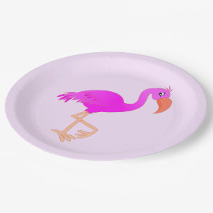 Cute Flamingo - Happy Party Papieren Bordje
