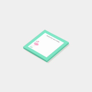 cute flamingo in the summer post-it® notes