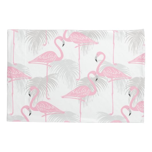Cute flamingo patroon Pillowcase Kussensloop (Achterkant)