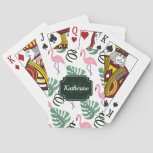 Cute Flamingo patroon Pokerkaarten