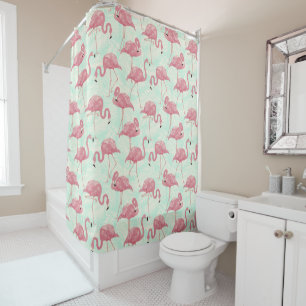 Cute Flamingo Patte rideau de douche