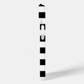 Cute Flamingos, Black, White Stripes Personalized Case-Mate iPhone Case (Achterkant / Links)