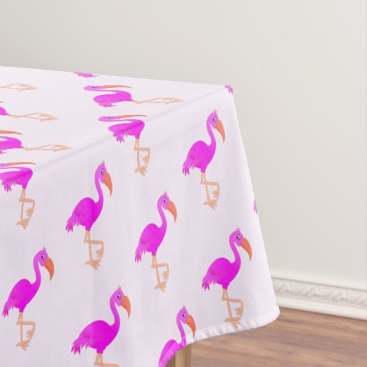 Cute Flamingos - Happy 1 Tafelkleed (Voorbeeld)