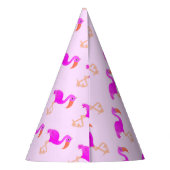 Cute Flamingos - Happy Feesthoedjes (Achterkant)