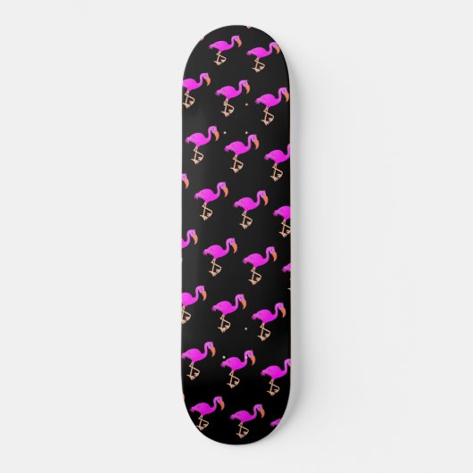 Cute Flamingos - Happy Skateboard (Voorkant)