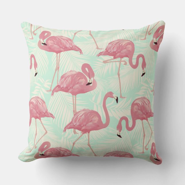 Cute Flamingos Pattern gooit kussens (Voorkant)