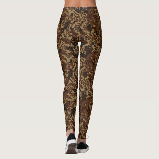 Cute Flecktarn Camouflage Pattern Leggings (Achterkant)