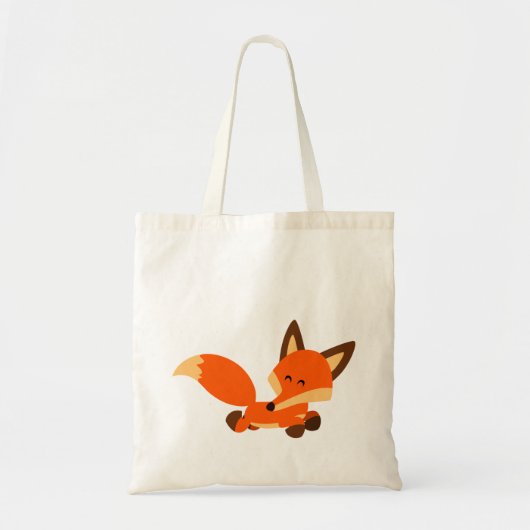 Cute Fleet Cartoon Fox Bag Tote Bag (Voorkant)