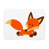 Cute Fleet Cartoon Fox Flexible Magnet Magneet (Horizontaal)